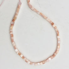 Load image into Gallery viewer, Natural Pink Mother of Pearl Shell 3x3x3mm Cube Bead Strand - PremiumBead Alternate Image 9