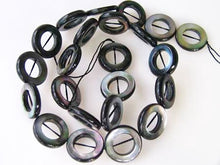 Load image into Gallery viewer, 2 Black Tahitian Mop Shell 18mm Pi Circle Beads 9847 - PremiumBead Primary Image 1