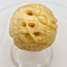 Load image into Gallery viewer, Chinese Zodiac Year of the Dragon WaterBuffalo Bone Bead| 30mm| Cream|| 1 Bead | - PremiumBead Alternate Image 5