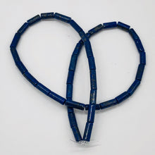 Load image into Gallery viewer, Lapis Lazuli Strand Tube | 9x4 mm | Blue/Silver | 50 Beads|