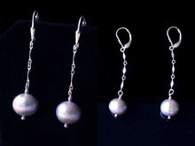 Load image into Gallery viewer, Romance Moonshine Natural Pearl with Solid Sterling Silver Earrings 303123A - PremiumBead Primary Image 1