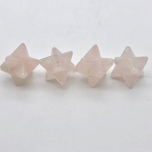Load image into Gallery viewer, Kabbalah 2 Carved Rose Quartz Merkaba Star Beads | 25x15x15mm | Pink - PremiumBead Alternate Image 6