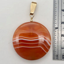 Load image into Gallery viewer, Made in USA Copper Red Carnelian 14Kgf Pendant 505677H