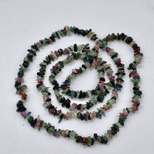 Load image into Gallery viewer, Fluorite Chip Bead Necklace | 30" Long | Pink Green| Aproxoximately 390 Beads |