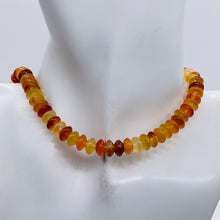 Load image into Gallery viewer, Carnelian Agate Rondelle Bead Strand | 8x4mm | Orange | 89 Beads |