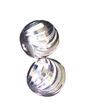 Load image into Gallery viewer, 2 Shimmering 8mm Laser Cut Sterling Silver Beads 8597