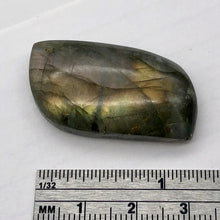 Load image into Gallery viewer, Labradorite Spectrolite Free Form Pendant Bead | 38x20x8mm | Golden Gray |