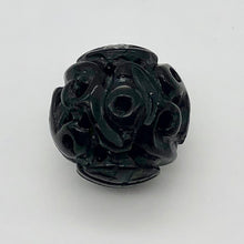 Load image into Gallery viewer, Hand Carved Black Onyx Long Life Dragon 20mm Pendant Bead 10766 - PremiumBead Alternate Image 3