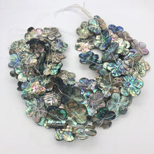 Load image into Gallery viewer, Abalone Flower/Plumeria Pendant Bead 8" Strand | 7 Beads | 28x27x3mm | 10609HS - PremiumBead Alternate Image 8