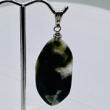 Load image into Gallery viewer, Ocean Jasper Sterling Silver Long | 2 1/2" Long | White/Black | 1 Pendant |