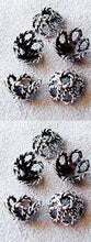 Load image into Gallery viewer, Intricate~ 2.3G Solid Sterling Silver Filigree 9x6mm Bead Caps 004037 - PremiumBead Alternate Image 2