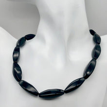 Load image into Gallery viewer, Rare Natural Onyx 4-Sided Rice Bead Strand 104650 - PremiumBead Alternate Image 6