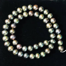 Load image into Gallery viewer, Fresh Water Pearl Strand Round | 9 mm | Blue/Bronze | 50 Beads |