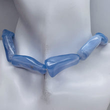 Load image into Gallery viewer, Chalcedony Designer Cut 395ct Pendant Bead Strand|35x15x10 - 30x11x9mm|Blue|13 |