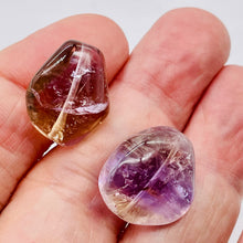 Load image into Gallery viewer, Ametrine Large Nugget Pendant Beads| 21x17x12/20x16x11 | Purple/Gold | 2 Beads |