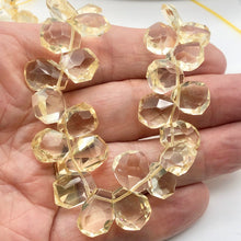 Load image into Gallery viewer, Citrine Faceted Briolette Bead Strand | 12x11 to 16x11x7mm | Golden | 86g |