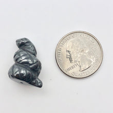 Load image into Gallery viewer, Charmer 2 Carved Hematite Snake Beads | 20.5x20x14mm | Silver Grey - PremiumBead Alternate Image 4