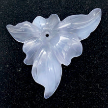 Load image into Gallery viewer, 15.5cts Exquisitely Hand Carved Blue Chalcedony Flower Pendant Bead - PremiumBead Alternate Image 3