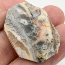 Load image into Gallery viewer, Crazy Lace Agate Carved Pendant Bead | 36x28x9mm | Gray White Orange |