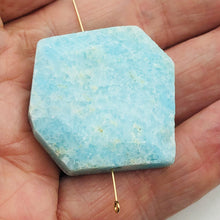 Load image into Gallery viewer, 117cts Druzy Natural Hemimorphite Pendant Bead | Blue | 34x32x10mm | 1 Bead |