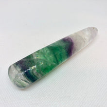 Load image into Gallery viewer, Multi-Hued 3 7/8 x 7/8 inches Fluorite Massage Crystal - Bring Peace 5434F - PremiumBead Alternate Image 3