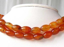 Load image into Gallery viewer, Natural Carnelian Agate 12x9mm Oval Bead Strand 109355 - PremiumBead Primary Image 1
