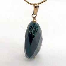 Load image into Gallery viewer, Hand Made Bloodstone Focal Pendant with 14K Gold Filled Findings | 1 1/2" Long