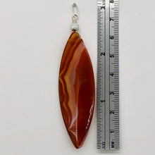 Load image into Gallery viewer, Sardonyx Sterling Silver Marquis Briolette Pendant | 2 3/4" Long | Red | 1 each|