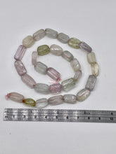 Load image into Gallery viewer, Kunzite 40g Flat Nugget Strand | 17x9x5 to 14x7x7mm | Lavender Green | 29 Beads|