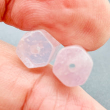 Load image into Gallery viewer, Premium Pink Kunzite 8x12mm Hexagon Tube | 2 Beads |