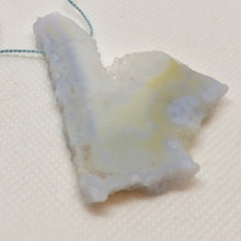 Load image into Gallery viewer, 80cts Blue Chalcedony Pendant Bead Pocket Druzy 9852N - PremiumBead Alternate Image 2