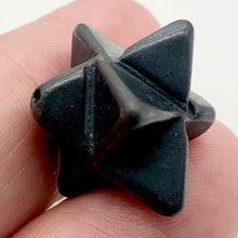 Load image into Gallery viewer, Kabbalah Carved Hematite Star Figurine | 25x15x15mm | Black