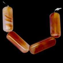 Load image into Gallery viewer, Red Orange Sardonyx 41x16mm Pendant Bead 6.5" Strand 9589BHS