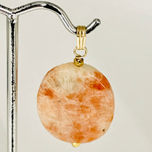 Load image into Gallery viewer, Sunstone 14K Gold Filled Drop/Dangle | 1 1/2" Long | Pink/Red | 1 Pendant |