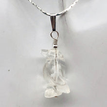Load image into Gallery viewer, Darling! Clear Quartz Penguin with Sterling Silver Pendant 509273QZS - PremiumBead Alternate Image 6