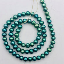 Load image into Gallery viewer, 20 Emerald Green 6mm Freshwater Pearls - PremiumBead Alternate Image 4
