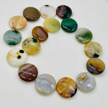 Load image into Gallery viewer, Ocean Jasper Graduated Round | 25x8 to 23x8 mm | Multi-color | 17 Beads |