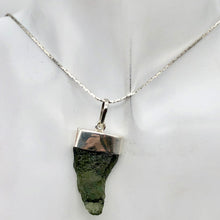 Load image into Gallery viewer, Blue Green Moldavite Pendant 31x18x6mm | 1 5/8" long