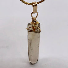 Load image into Gallery viewer, Smoky Quartz 14KGF Wire Wrap Crystal | 1 3/4" Long | Smoky clear | 1 Pendant |