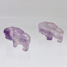Load image into Gallery viewer, Prosperity Amethyst Hand Carved Bison / Buffalo Figurine | 21x11x8mm | Purple - PremiumBead Alternate Image 7