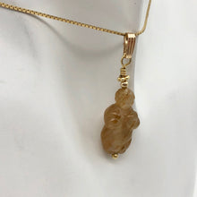Load image into Gallery viewer, Hand Carved Tigereye/Quartz Goddess of Willendorf Pendant 509287TEQG - PremiumBead Alternate Image 7
