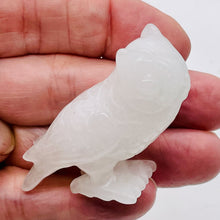 Load image into Gallery viewer, White Jade Owl Carving | 45x24x55mm | White | 1 Figurine |