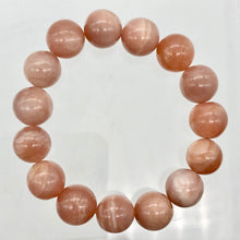 Load image into Gallery viewer, Succulent!! 13mm Peach Moonstone 15 Bead Bracelet - PremiumBead Alternate Image 4
