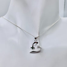 Load image into Gallery viewer, Faith, Hope, Love Heart Cross Sterling Silver Pendant | 1" Long| Silver| 1 |
