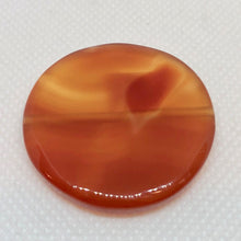 Load image into Gallery viewer, Red/Orange Sardonyx Agate Coin 35mm Pendant Bead 6851 - PremiumBead Alternate Image 2