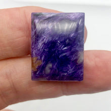 Load image into Gallery viewer, 47cts of Rare Rectangular Pillow Charoite Bead | 1 Beads | 26x21x9mm | - PremiumBead Alternate Image 2