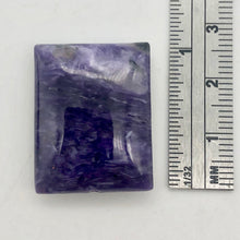 Load image into Gallery viewer, 42cts of Rare Rectangular Pillow Charoite Bead | 1 Beads | 26x20x8mm | - PremiumBead Alternate Image 3