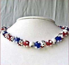 Load image into Gallery viewer, 4th of July Glass Lampwork Cartoon Cat Bead Strand 8662 - PremiumBead Primary Image 1
