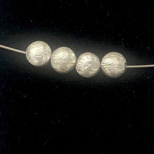 Load image into Gallery viewer, Designer Four Brushed Solid Sterling Silver Coin Beads 7223