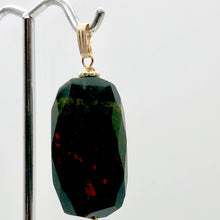 Load image into Gallery viewer, Hand Made Bloodstone Focal Pendant with 14K Gold Filled Findings | 1 1/2" Long
